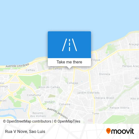 Rua V Nove map