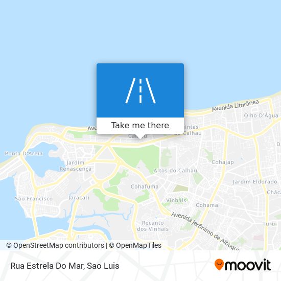 Rua Estrela Do Mar map