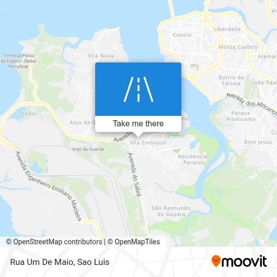 Rua Um De Maio map
