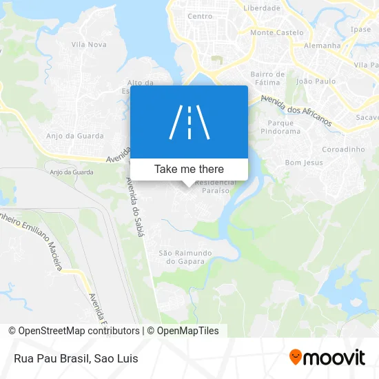 Rua Pau Brasil map