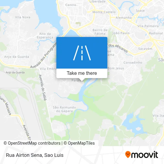Rua Airton Sena map
