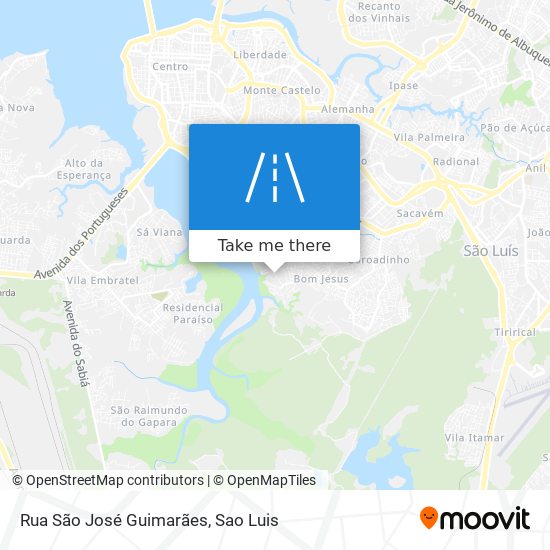 Mapa Rua São José Guimarães