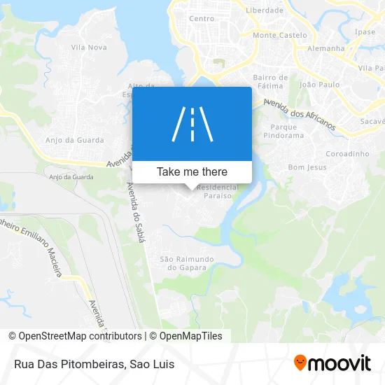 Rua Das Pitombeiras map