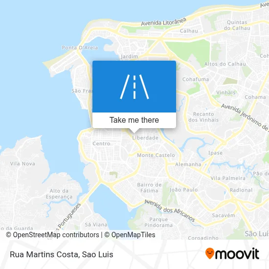 Rua Martins Costa map