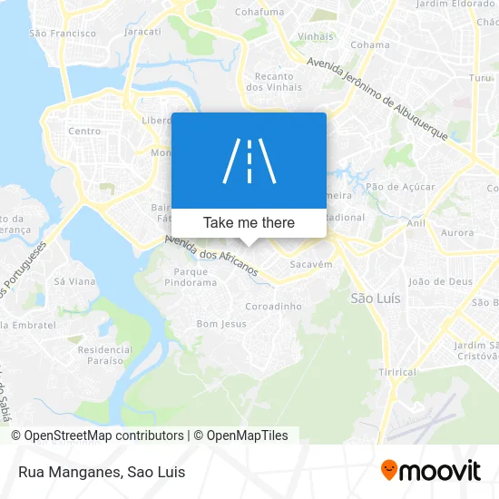 Rua Manganes map