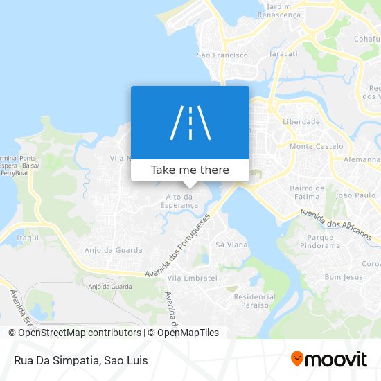 Rua Da Simpatia map