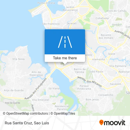 Rua Santa Cruz map