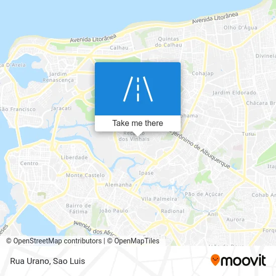 Rua Urano map