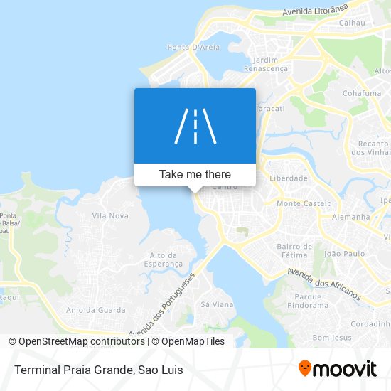 Terminal Praia Grande map