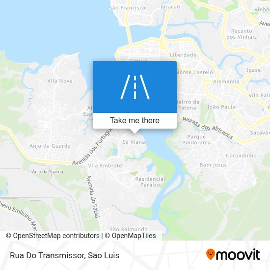 Rua Do Transmissor map