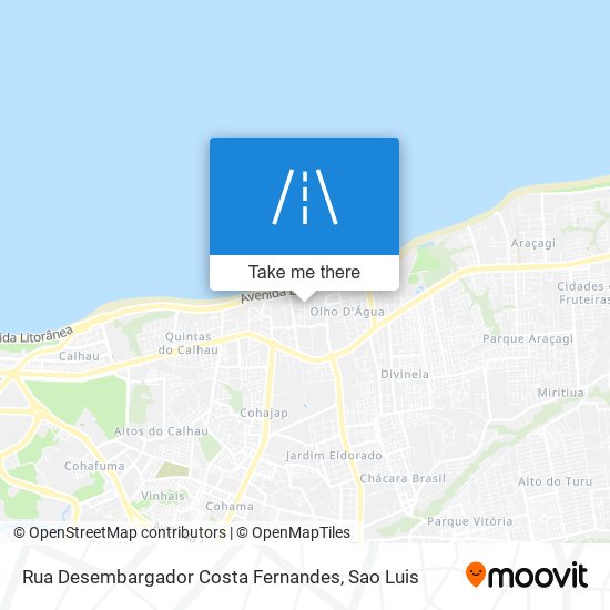 Mapa Rua Desembargador Costa Fernandes
