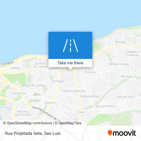 Rua Projetada Sete map