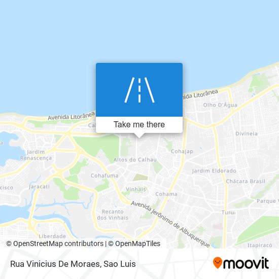 Mapa Rua Vinicius De Moraes