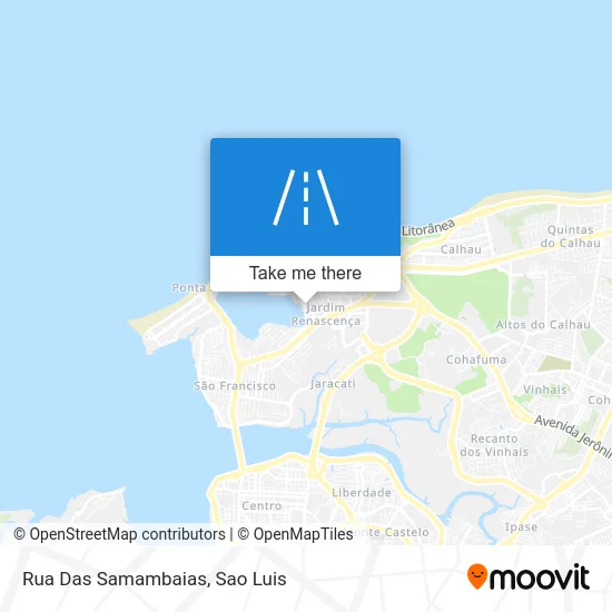 Rua Das Samambaias map