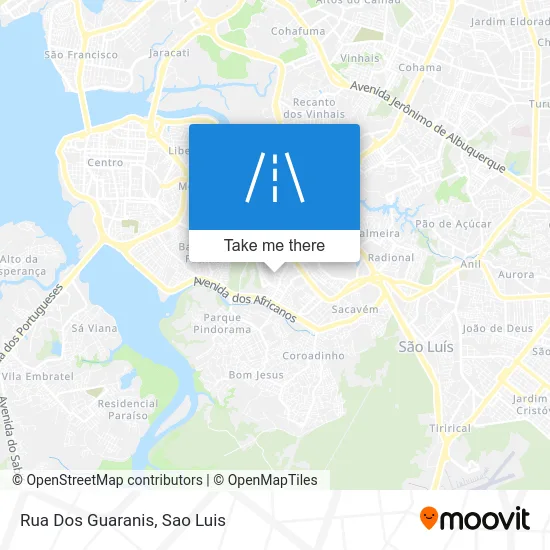 Rua Dos Guaranis map