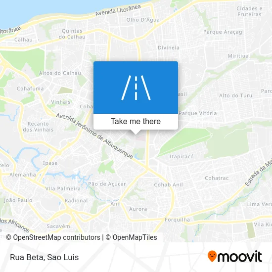 Rua Beta map
