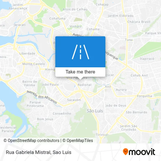 Rua Gabriela Mistral map