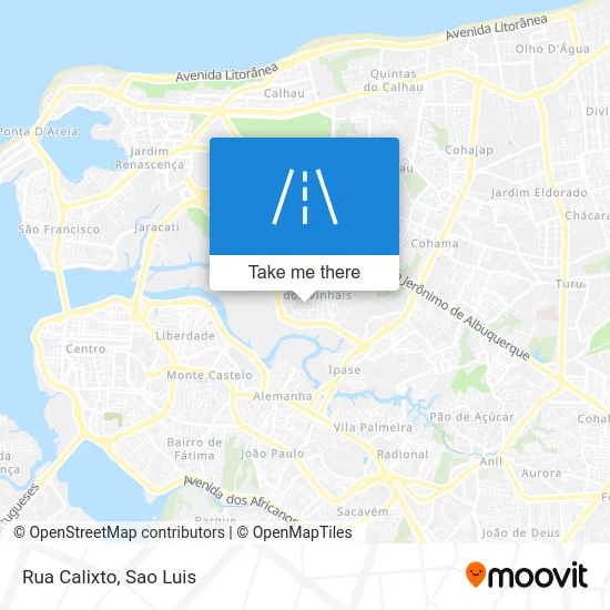 Rua Calixto map