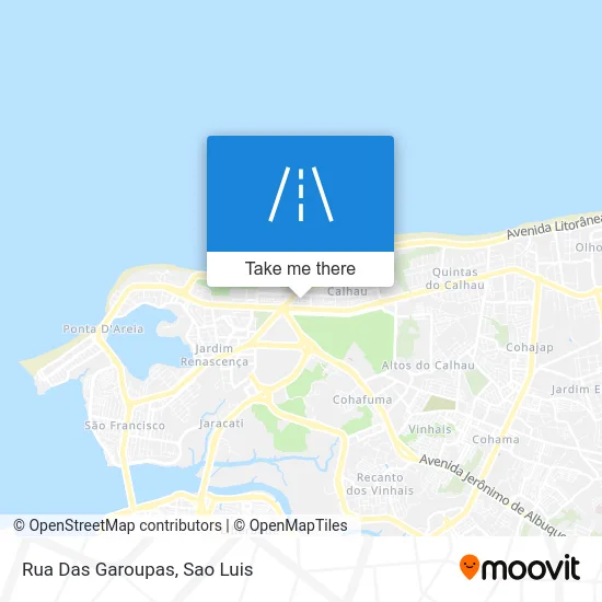 Rua Das Garoupas map