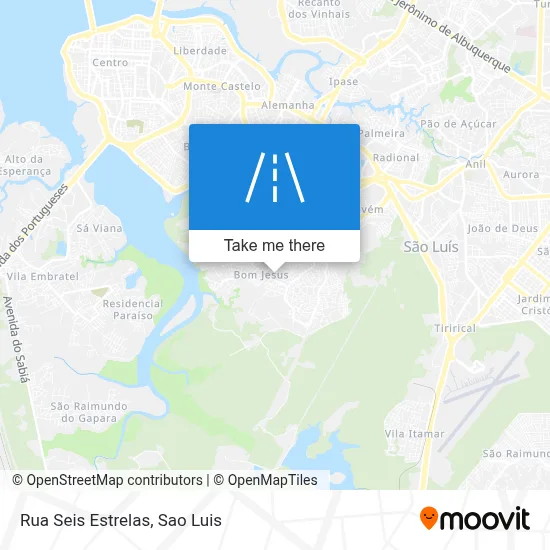 Rua Seis Estrelas map