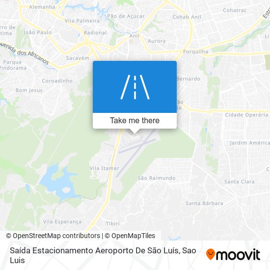Saída Estacionamento Aeroporto De São Luís map