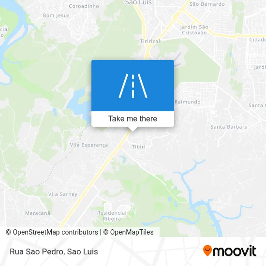 Rua Sao Pedro map