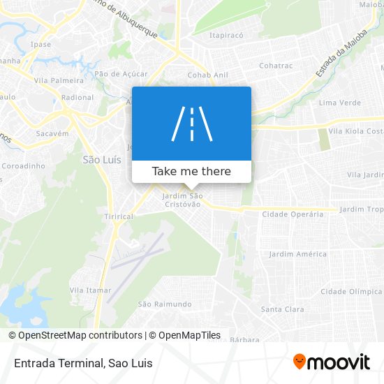 Entrada Terminal map