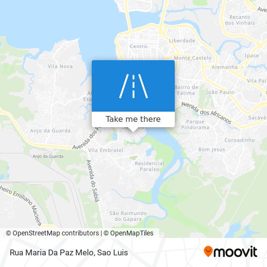 Mapa Rua Maria Da Paz Melo