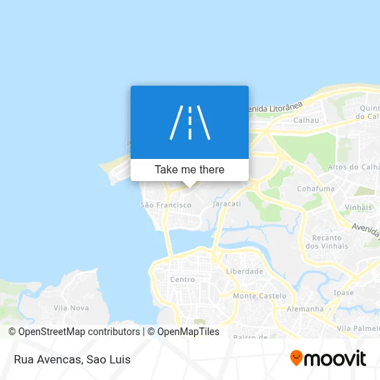 Rua Avencas map