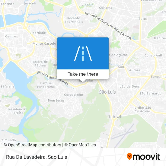 Rua Da Lavadeira map