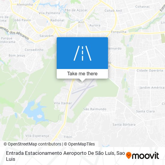 Mapa Entrada Estacionamento Aeroporto De São Luís