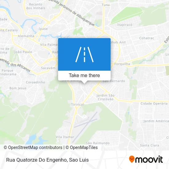 Rua Quatorze Do Engenho map