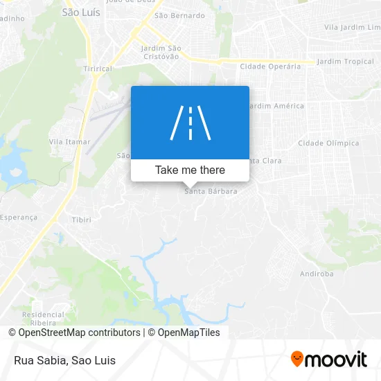 Rua Sabia map