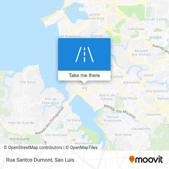 Rua Santos Dumont map