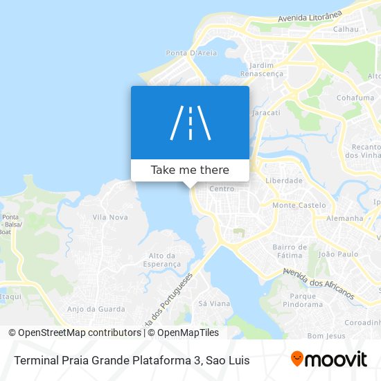 Mapa Terminal Praia Grande Plataforma 3