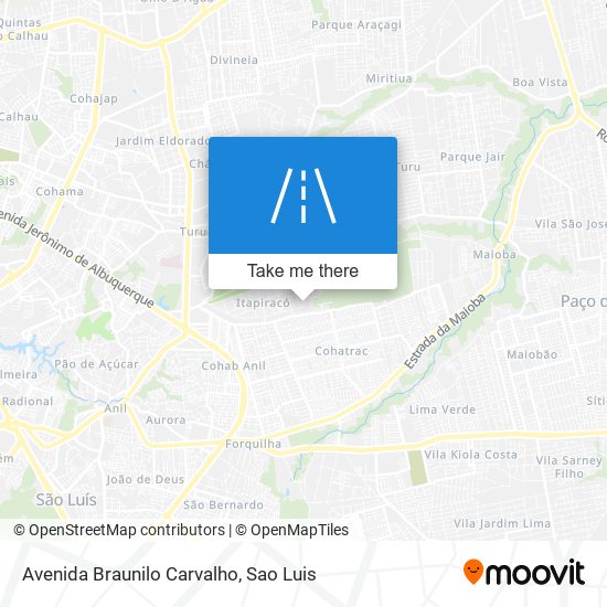 Mapa Avenida Braunilo Carvalho