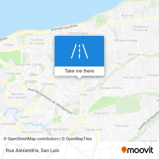 Rua Alexandria map