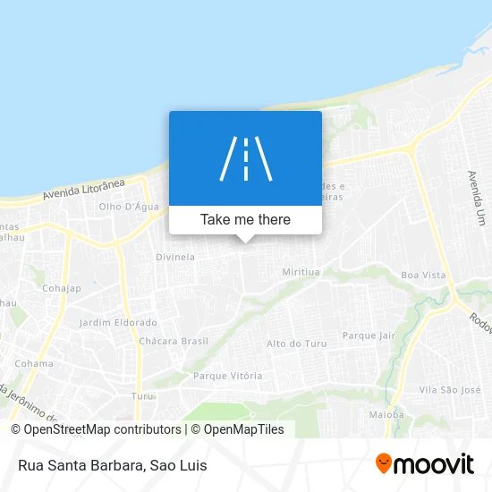 Rua Santa Barbara map