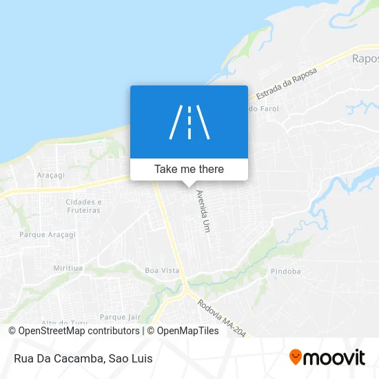 Rua Da Cacamba map