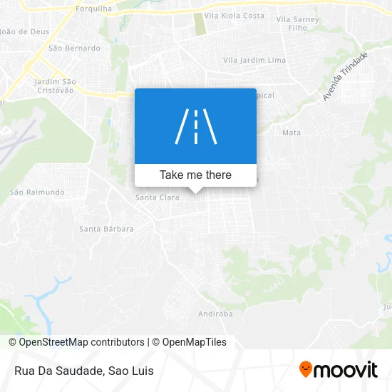 Rua Da Saudade map