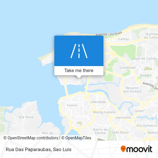 Rua Das Paparaubas map