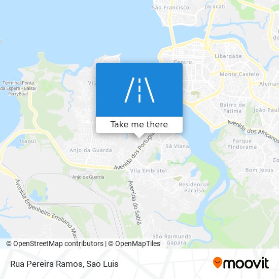 Mapa Rua Pereira Ramos