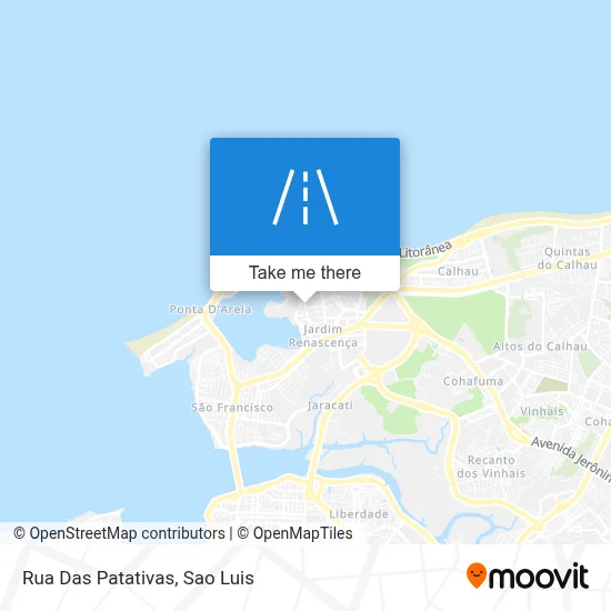 Rua Das Patativas map