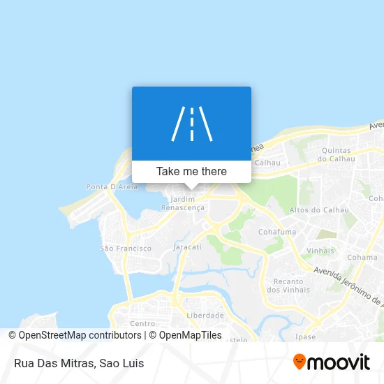 Rua Das Mitras map