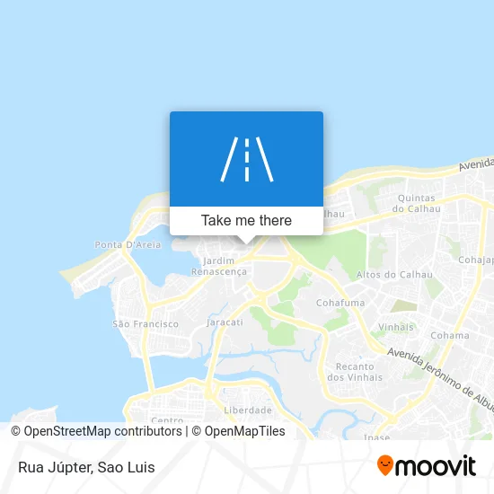 Rua Júpter map