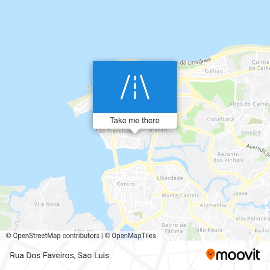 Rua Dos Faveiros map