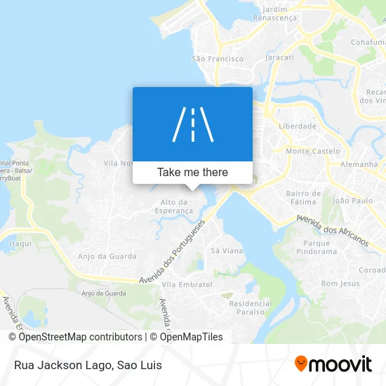 Rua Jackson Lago map