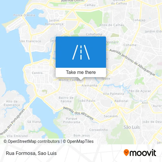 Rua Formosa map