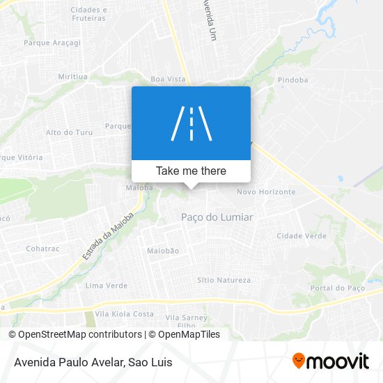 Mapa Avenida Paulo Avelar