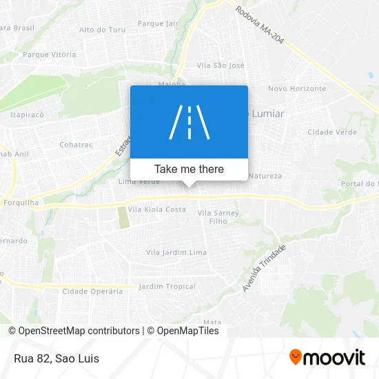 Rua 82 map
